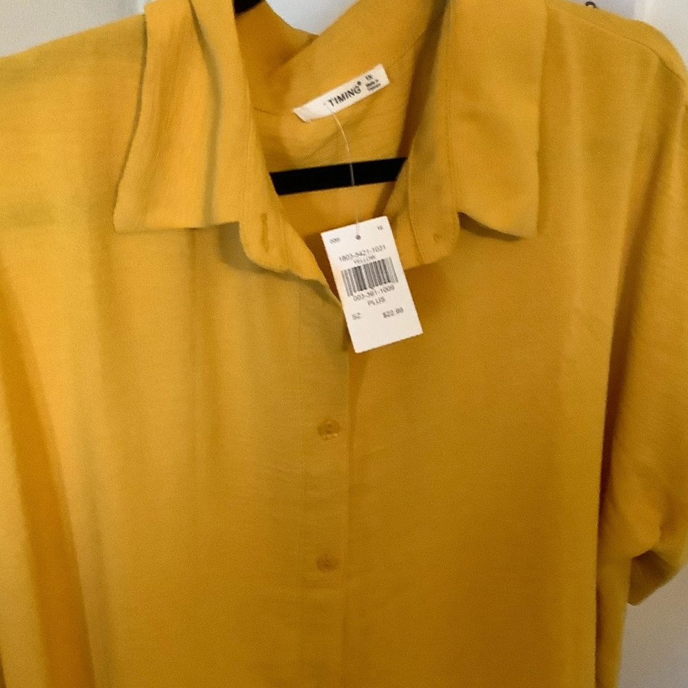 Timing Mustard Yellow Button-Up Collared Shirt